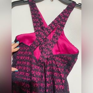 Pink and Purple Lace Dress
